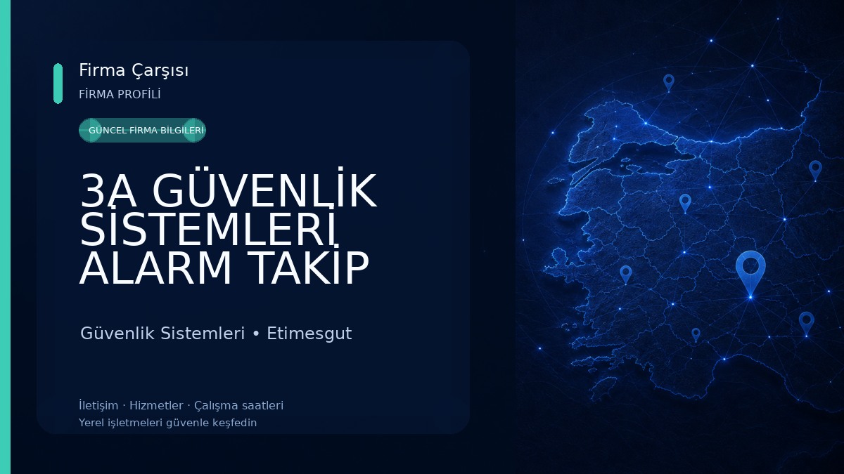 3A GÜVENLİK SİSTEMLERİ ALARM TAKİP MERKEZİ Güvenlik Sistemleri