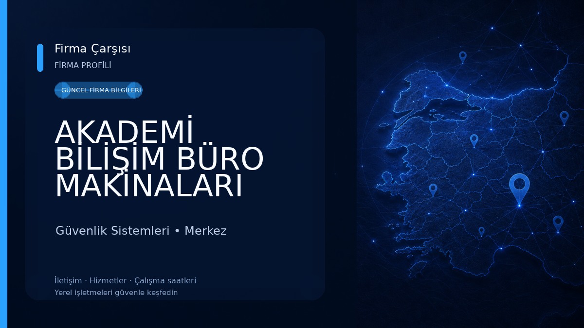 AKADEMİ BİLİŞİM BÜRO MAKİNALARI FOTOKOPİ TAMİR TONER DOLUM MERKEZİ TEKNİK SERVİS GÜVENLİK SİSTEMLERİ Güvenlik Sistemleri
