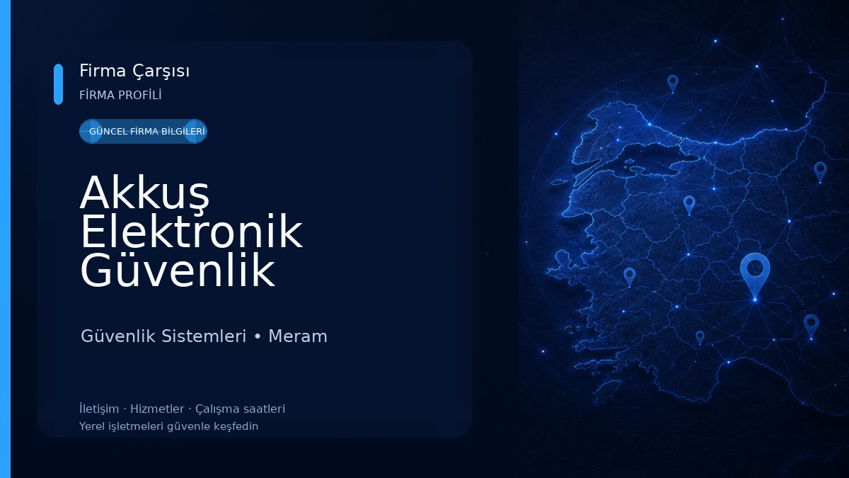 Akkuş Elektronik Güvenlik sistemleri