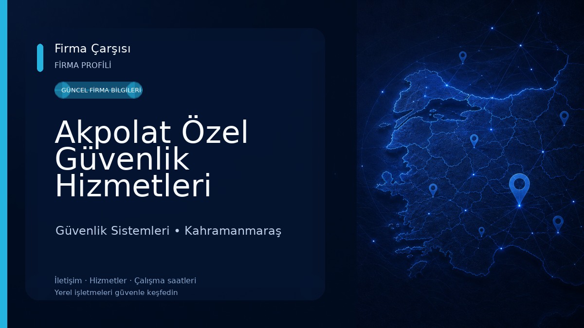 Akpolat Özel Güvenlik Hizmetleri Güvenlik Sistemleri