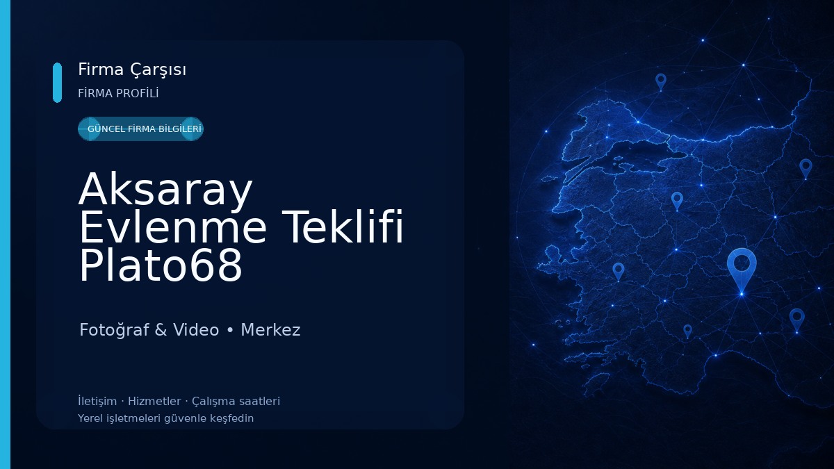 Aksaray Evlenme Teklifi Plato68 Fotoğraf & Video