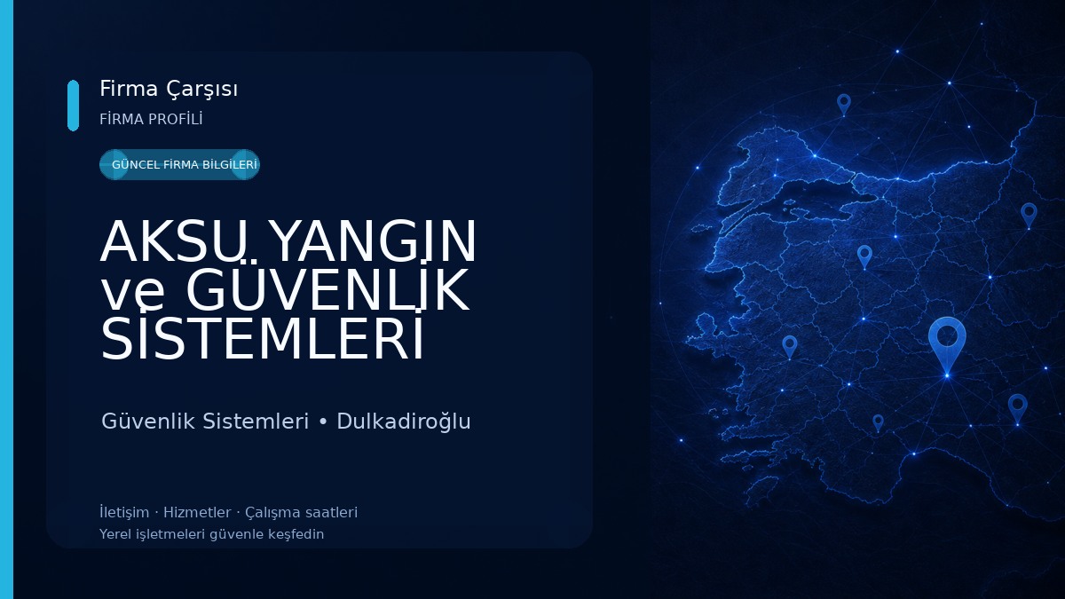 AKSU YANGIN ve GÜVENLİK SİSTEMLERİ SINAİ TIBBİ GAZLAR LTD.ŞTİ