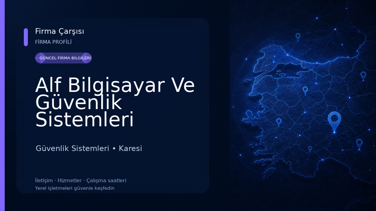 Alf Bilgisayar Ve Güvenlik Sistemleri Güvenlik Sistemleri