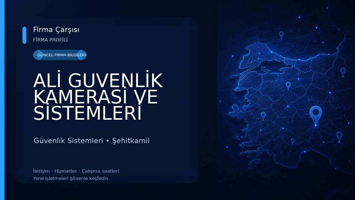 ALİ GUVENLİK KAMERASİ VE SİSTEMLERİ Güvenlik Sistemleri