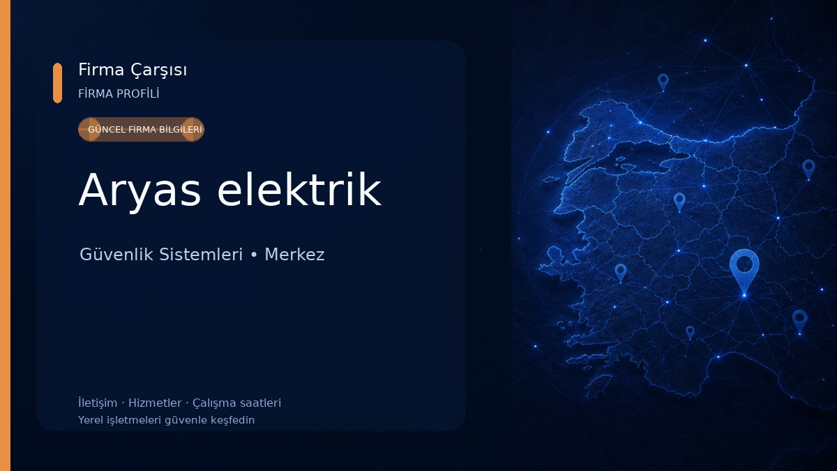 Aryas elektrik Güvenlik Sistemleri
