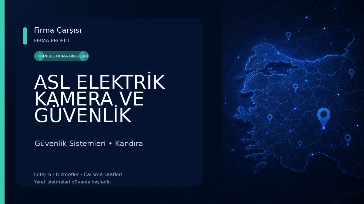 ASL ELEKTRİK KAMERA VE GÜVENLİK SİSTEMLERİ 