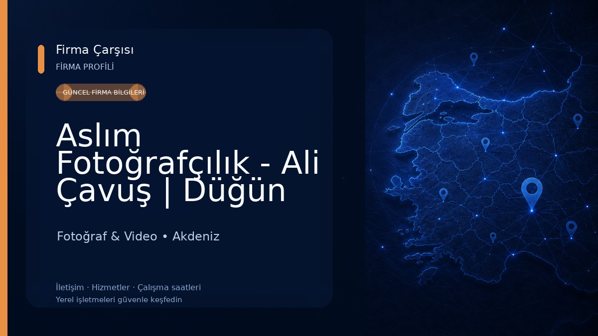 Aslım Fotoğrafçılık - Ali Çavuş | Düğün ve Dış Çekim |