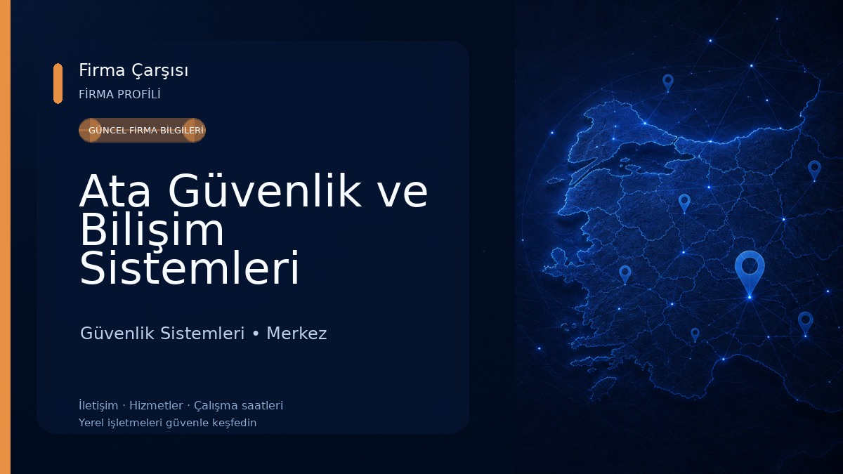 Ata Güvenlik ve Bilişim Sistemleri Güvenlik Sistemleri