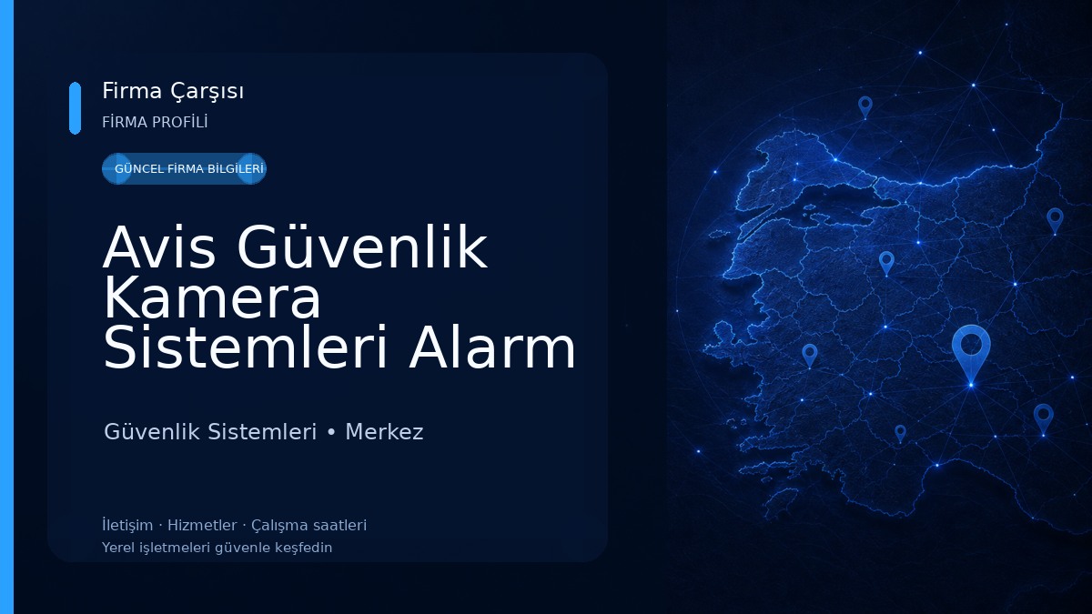 Avis Güvenlik Kamera Sistemleri Alarm Sistemleri. 