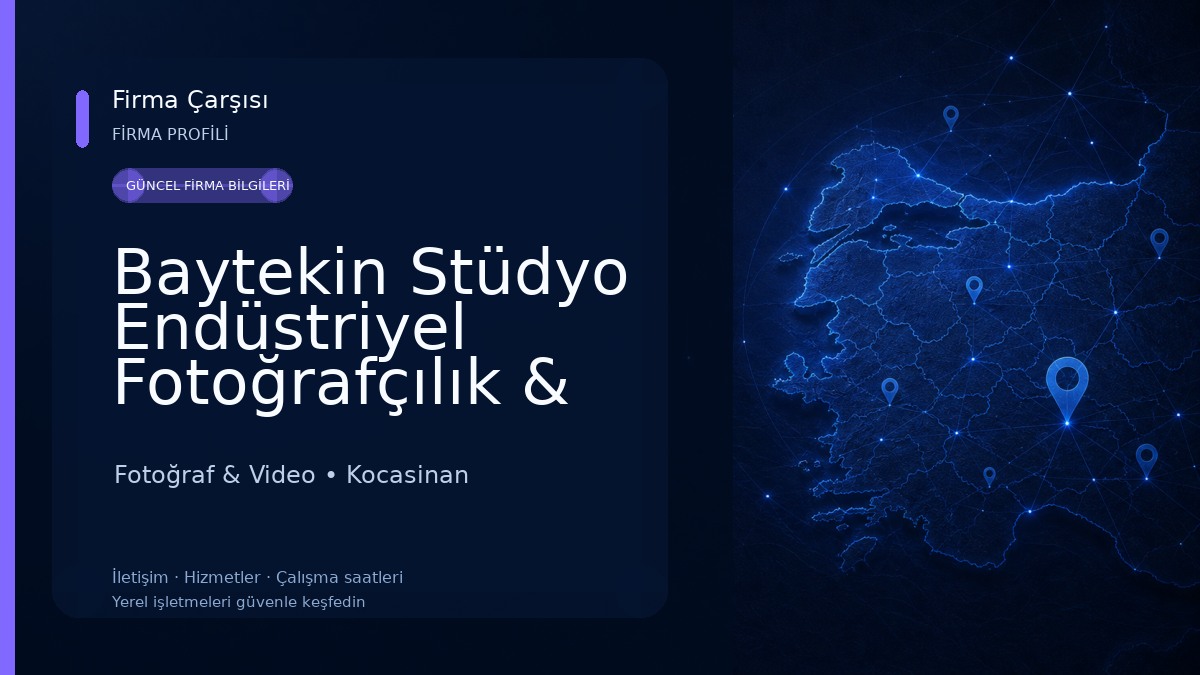 Baytekin Stüdyo Endüstriyel Fotoğrafçılık & Matbaacılık - Kayseri Katalog Fotoğraf & Video