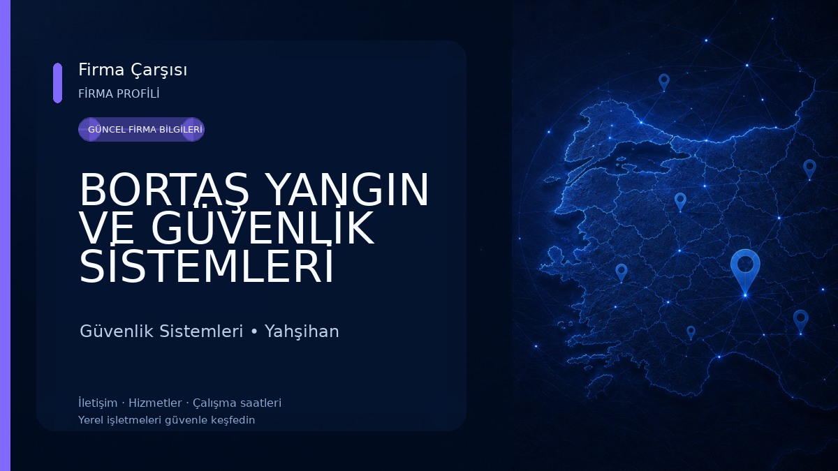 BORTAŞ YANGIN VE GÜVENLİK SİSTEMLERİ Güvenlik Sistemleri