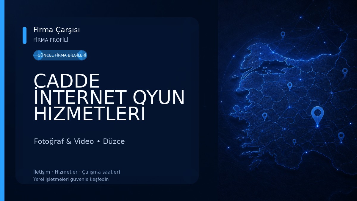 CADDE İNTERNET OYUN HİZMETLERİ Fotoğraf & Video