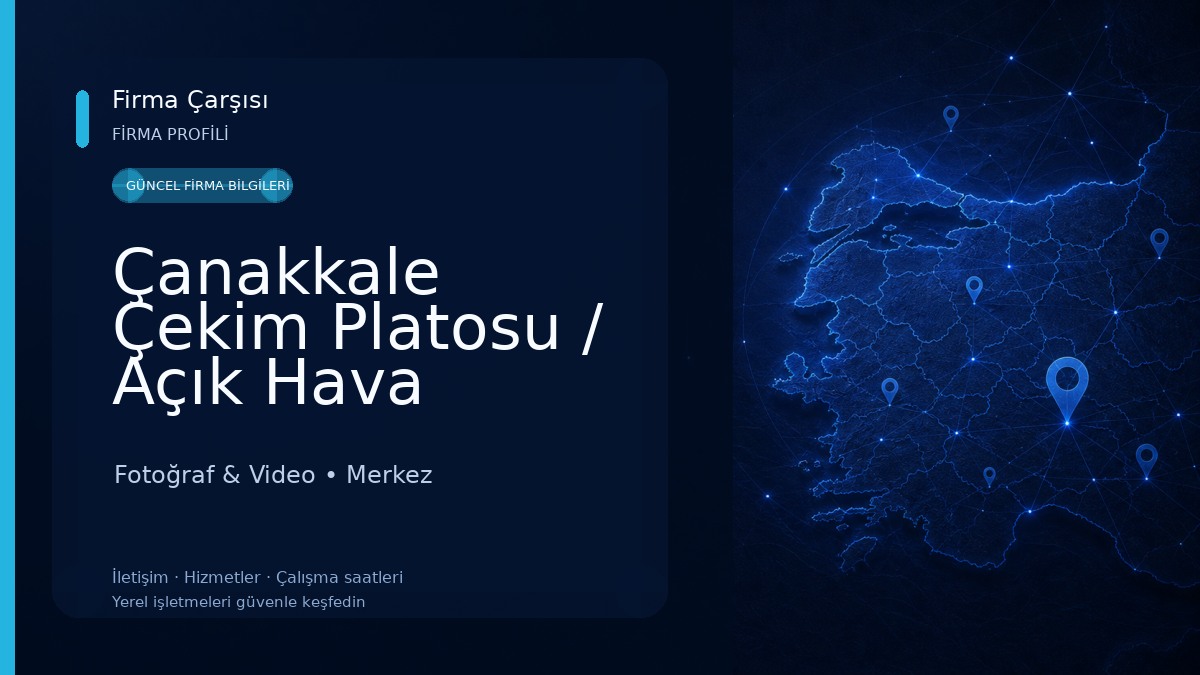 Çanakkale Çekim Platosu / Açık Hava Çekim Platosu