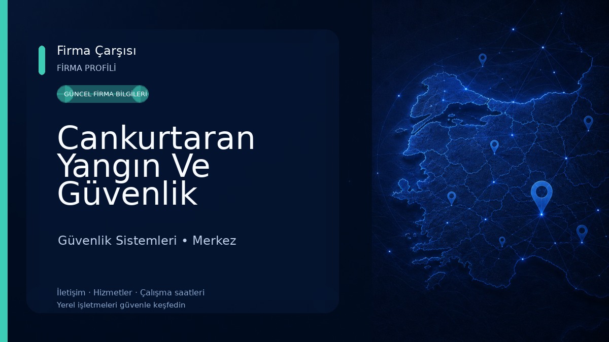 Cankurtaran Yangın Ve Güvenlik Sistemleri Güvenlik Sistemleri