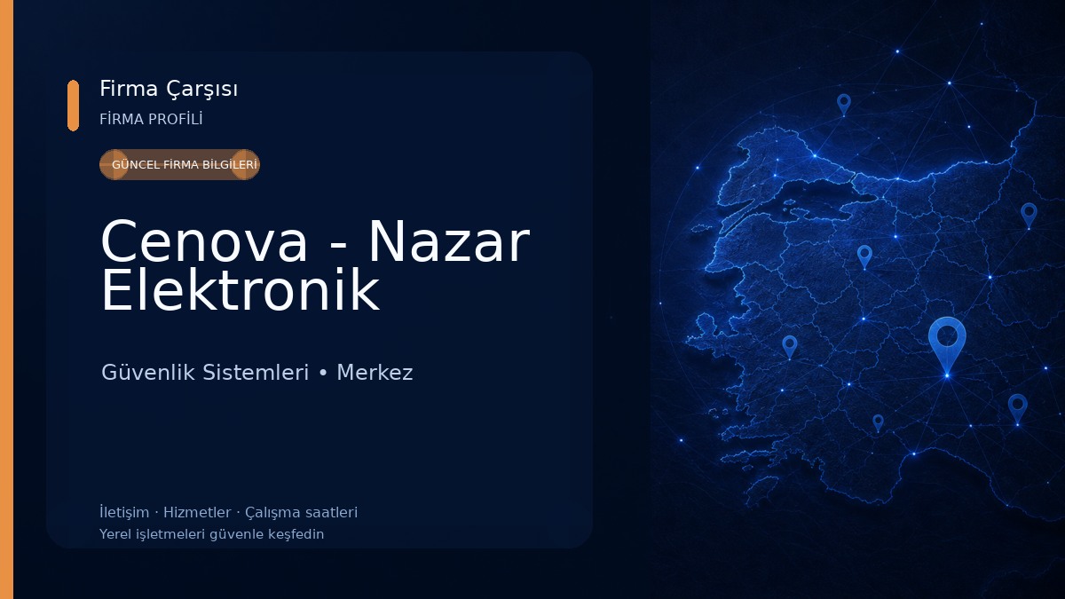 Cenova - Nazar Elektronik Güvenlik Sistemleri