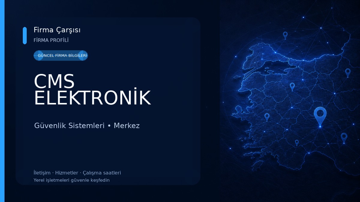 CMS ELEKTRONİK Güvenlik Sistemleri
