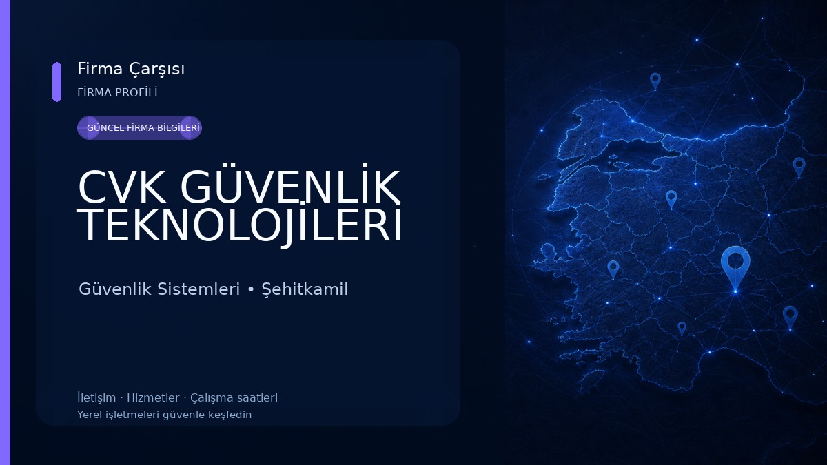 CVK GÜVENLİK TEKNOLOJİLERİ Güvenlik Sistemleri