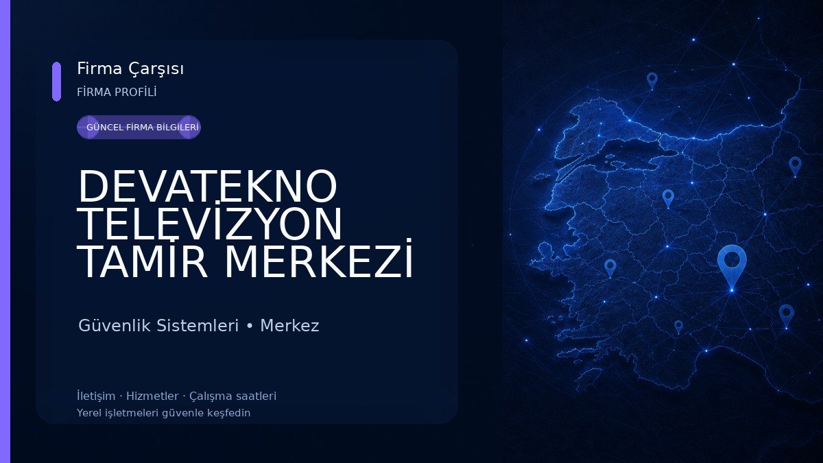 DEVATEKNO TELEVİZYON TAMİR MERKEZİ Güvenlik Sistemleri