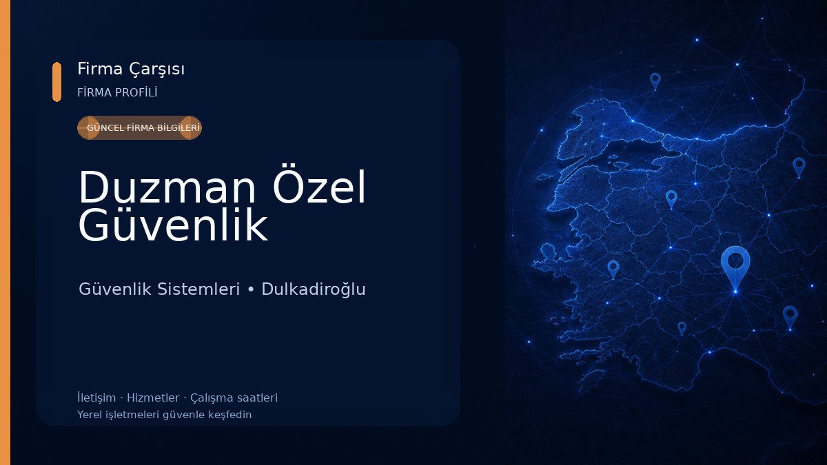 Duzman Özel Güvenlik Güvenlik Sistemleri