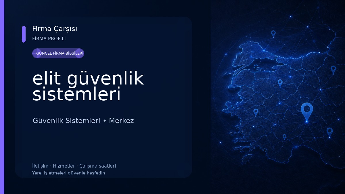 elit güvenlik sistemleri Güvenlik Sistemleri
