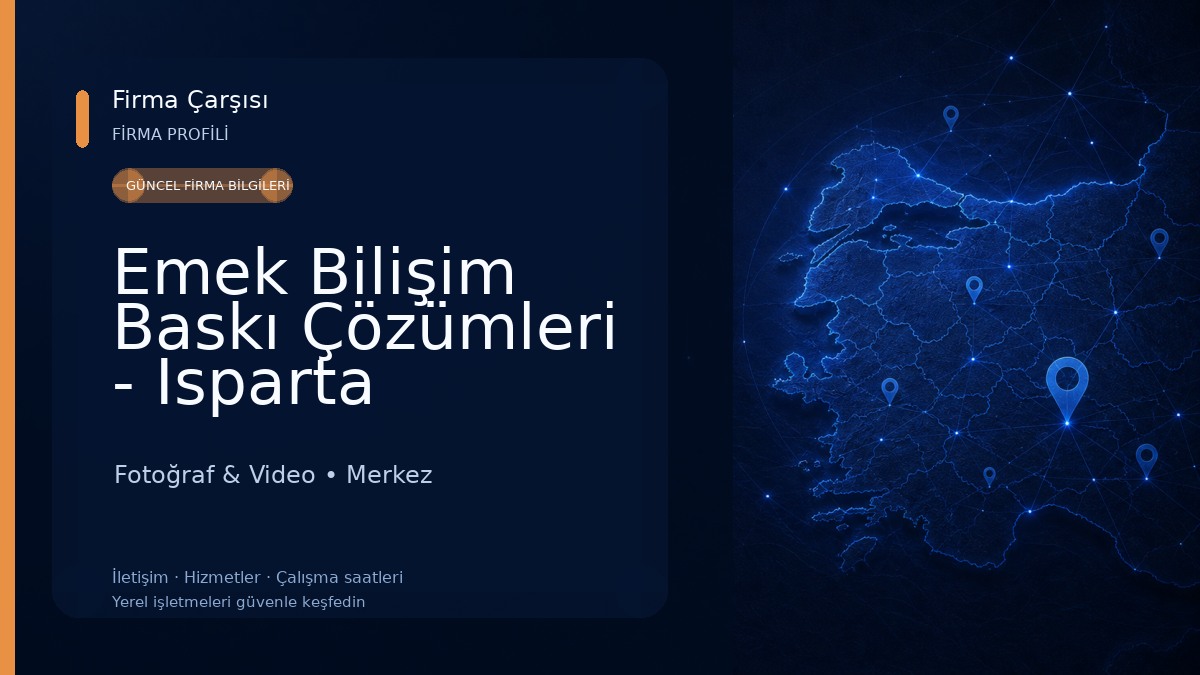 Emek Bilişim Baskı Çözümleri - Isparta Davetiye Dünyası - Bitmeyen Kartuş Fotoğraf & Video
