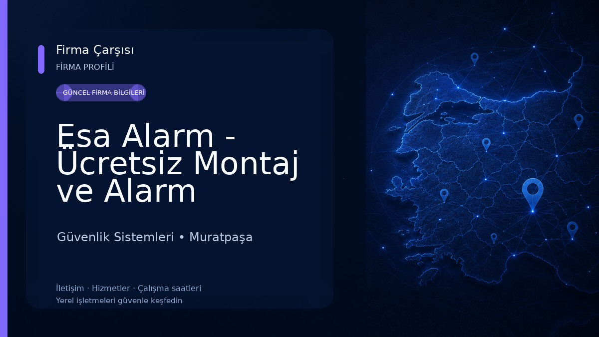 Esa Alarm - Ücretsiz Montaj ve Alarm Sistemi Abonelik - Kamera Sistemi ve Yangın Sistemi Kiralama - %50'ye varan indirimler! Güvenlik Sistemleri