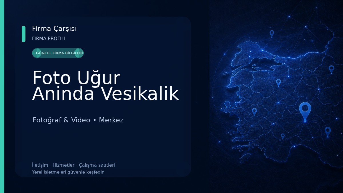 Foto Uğur Aninda Vesikalik Fotoğraf & Video