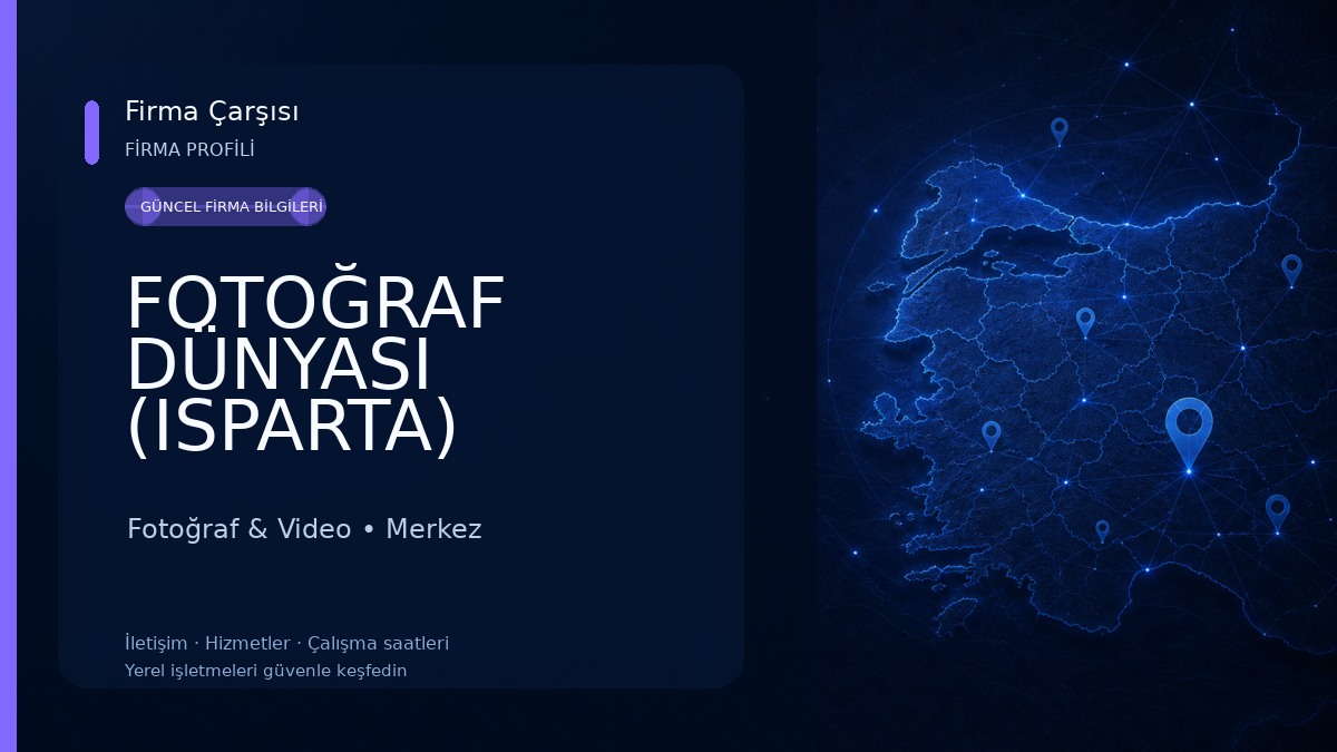 FOTOĞRAF DÜNYASI (ISPARTA) Fotoğraf & Video