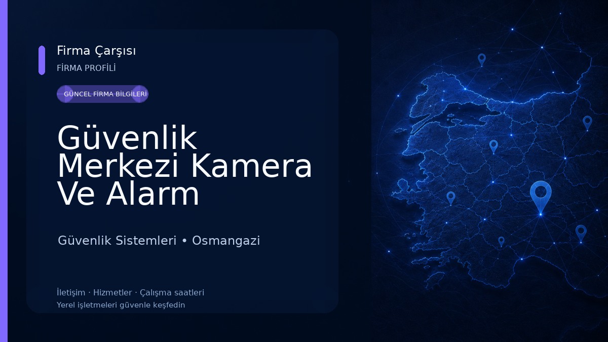 Güvenlik Merkezi Kamera Ve Alarm Sistemleri 