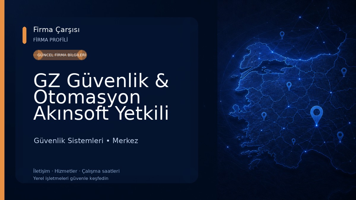 GZ Güvenlik & Otomasyon Akınsoft Yetkili Bayi