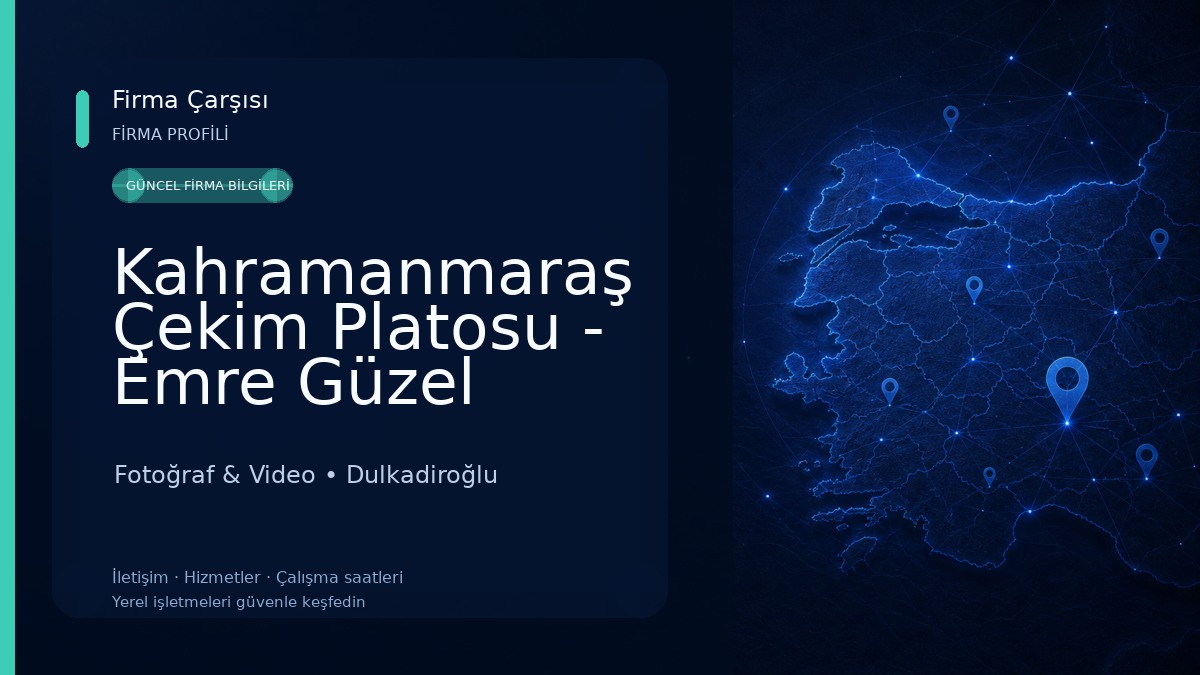 Kahramanmaraş Çekim Platosu - Emre Güzel Fotoğraf & Video
