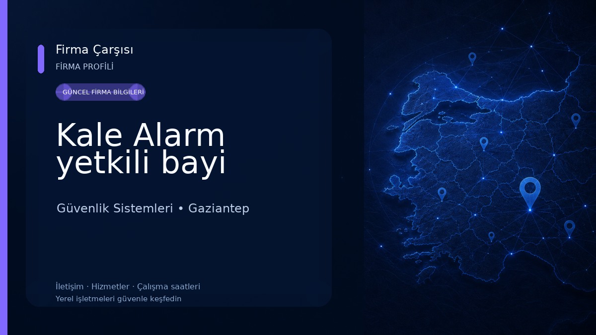 Kale Alarm yetkili bayi Güvenlik Sistemleri