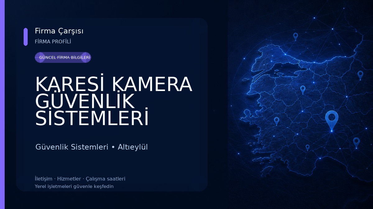 KARESİ KAMERA GÜVENLİK SİSTEMLERİ Güvenlik Sistemleri