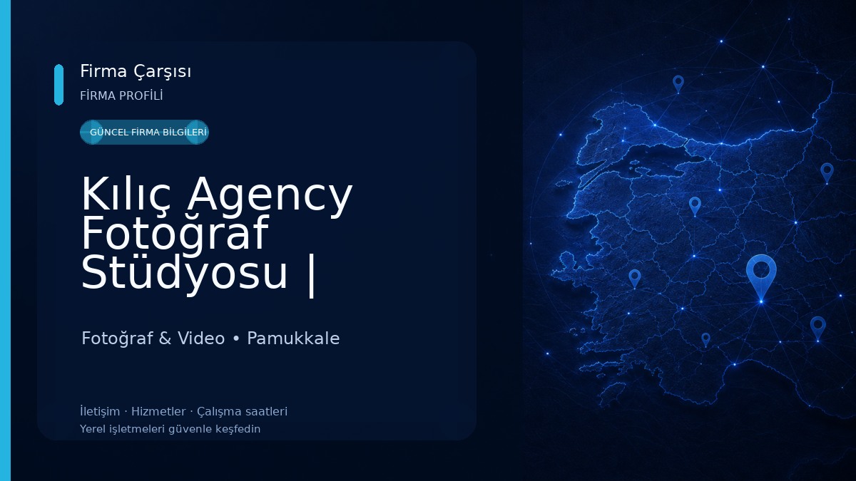 Kılıç Agency Fotoğraf Stüdyosu | Biyometrik & Vesikalık 
