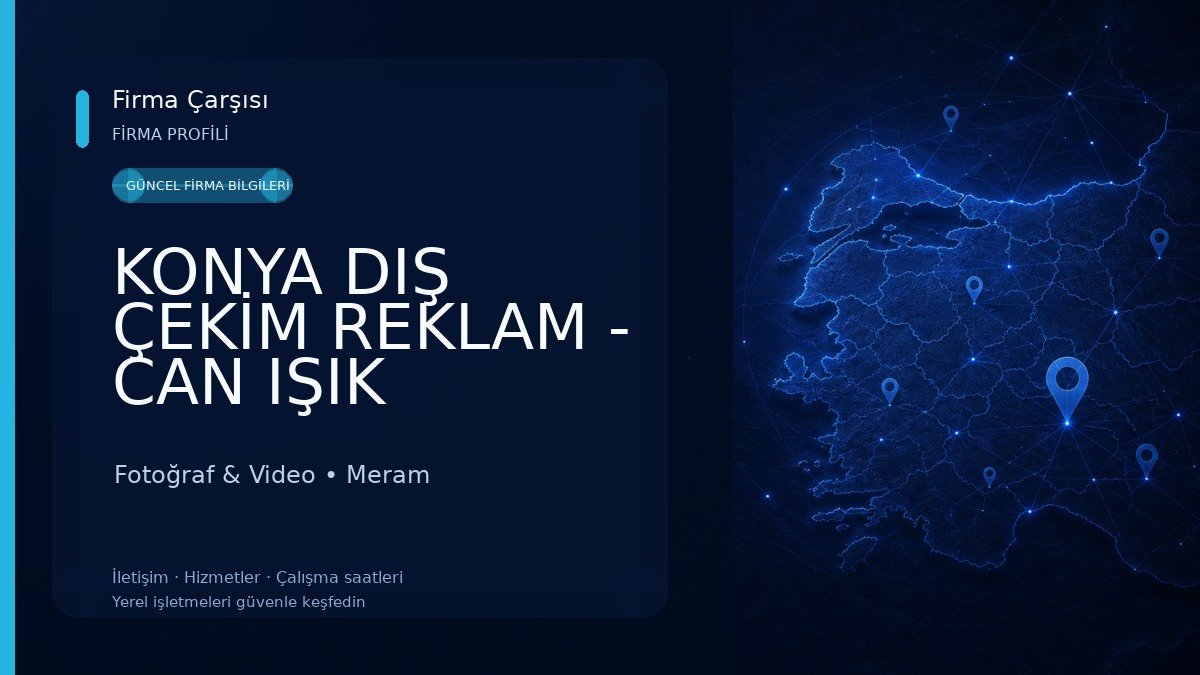 KONYA DIŞ ÇEKİM REKLAM - CAN IŞIK FOTOĞRAF - VİDEO Fotoğraf & Video
