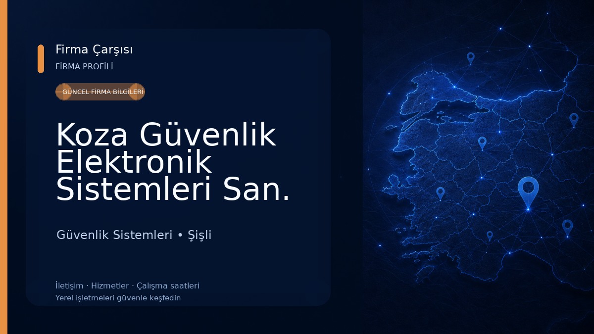 Koza Güvenlik Elektronik Sistemleri San. Tic. Ltd. Şti. Güvenlik Sistemleri