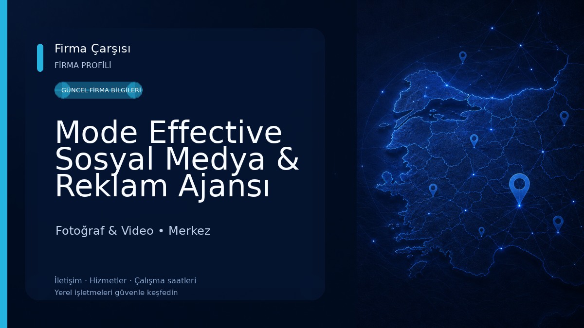 Mode Effective Sosyal Medya & Reklam Ajansı Fotoğraf & Video