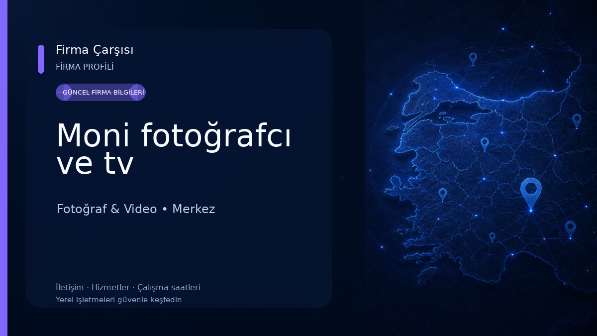 Moni fotoğrafcı ve tv Fotoğraf & Video