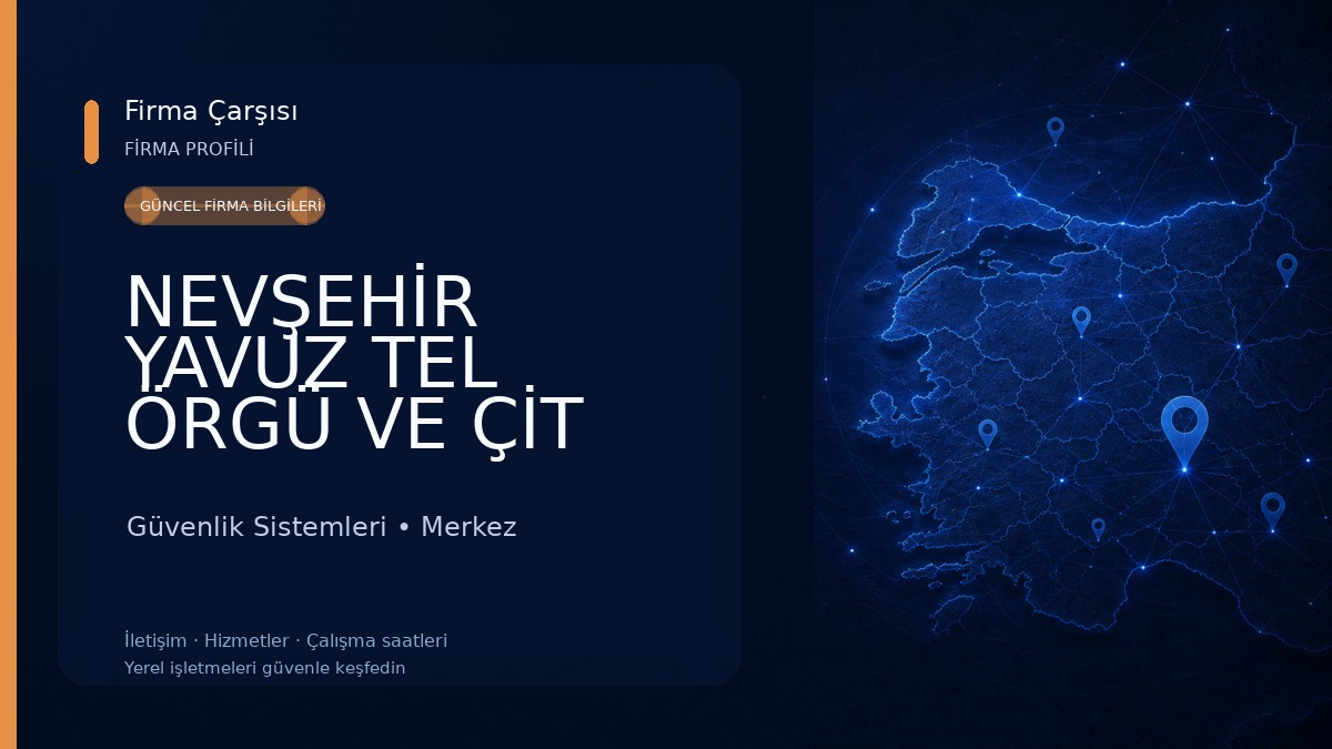 NEVŞEHİR YAVUZ TEL ÖRGÜ VE ÇİT SİSTEMLERİ Güvenlik Sistemleri