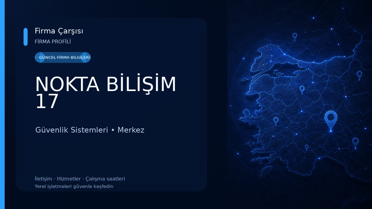 NOKTA BİLİŞİM 17 Güvenlik Sistemleri