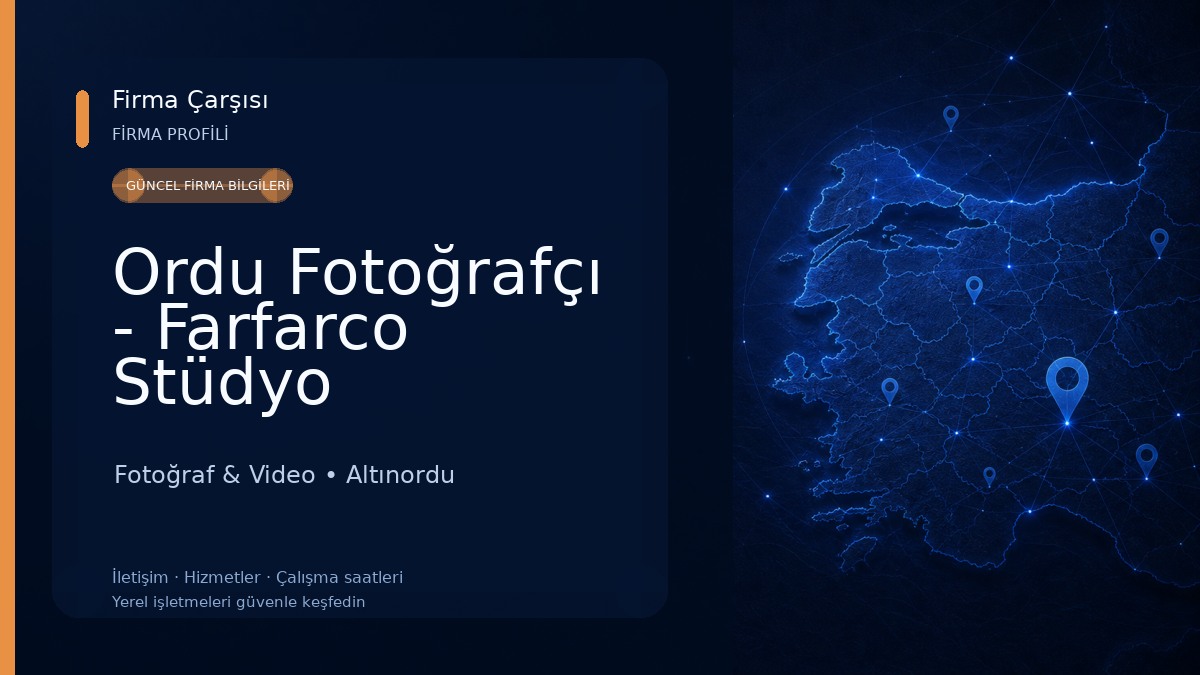 Ordu Fotoğrafçı - Farfarco Stüdyo