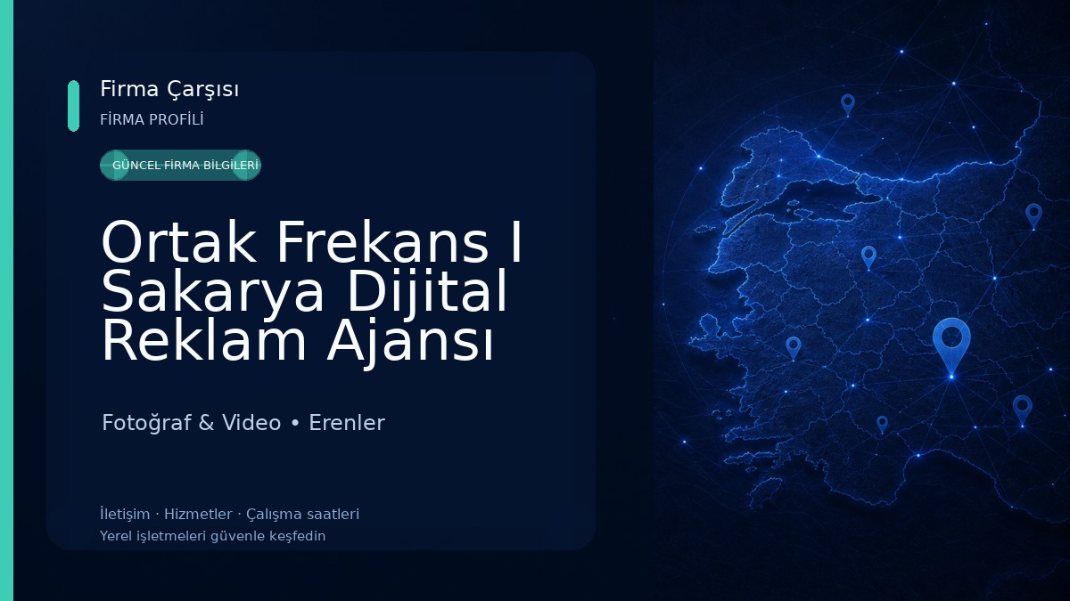 Ortak Frekans I Sakarya Dijital Reklam Ajansı Fotoğraf & Video