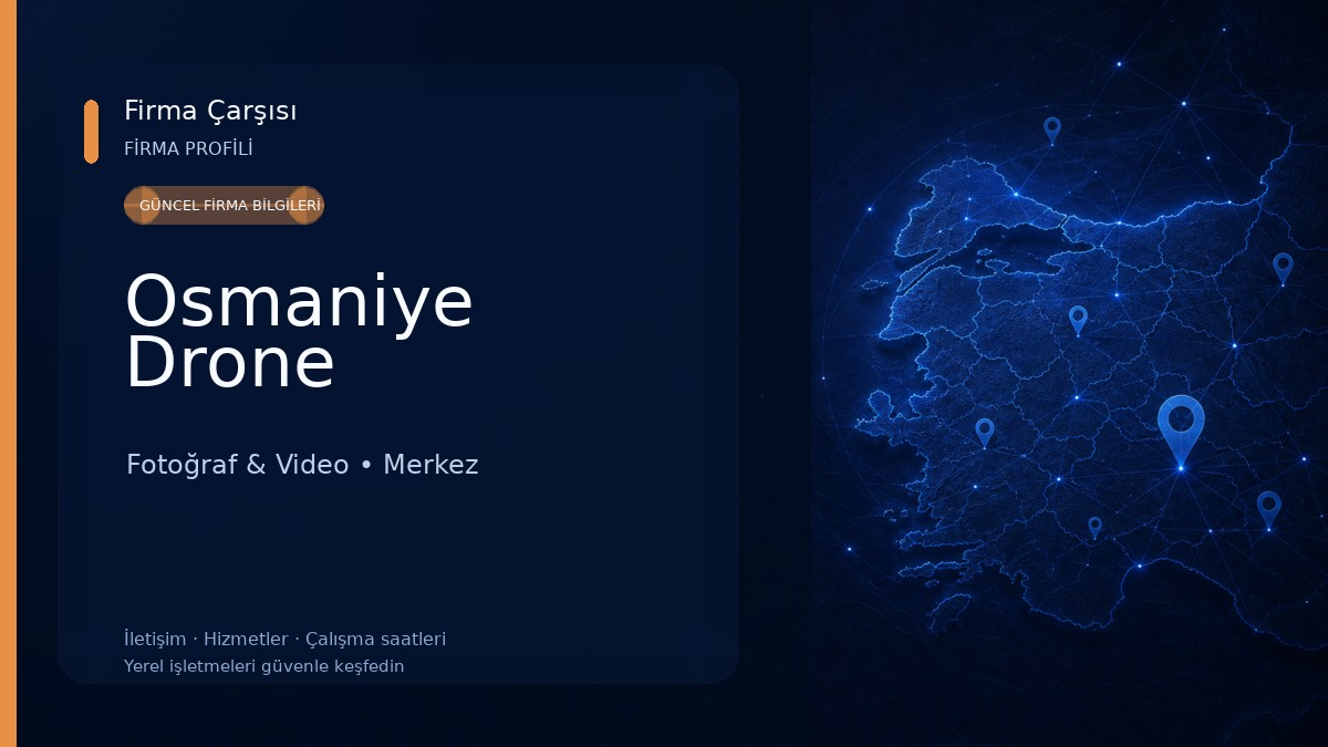 Osmaniye Drone Fotoğraf & Video