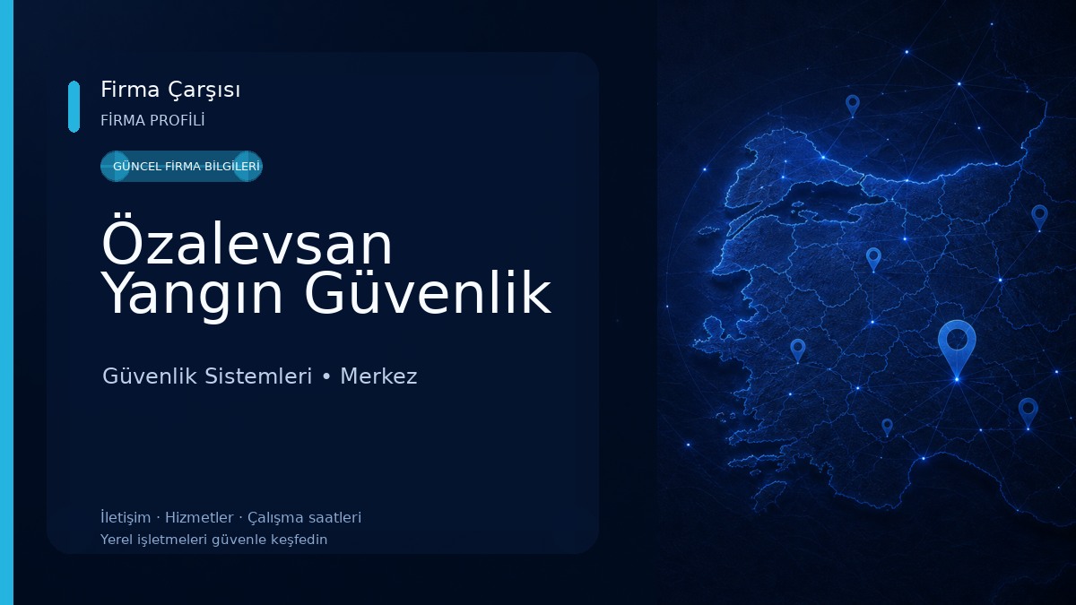 Özalevsan Yangın Güvenlik Güvenlik Sistemleri