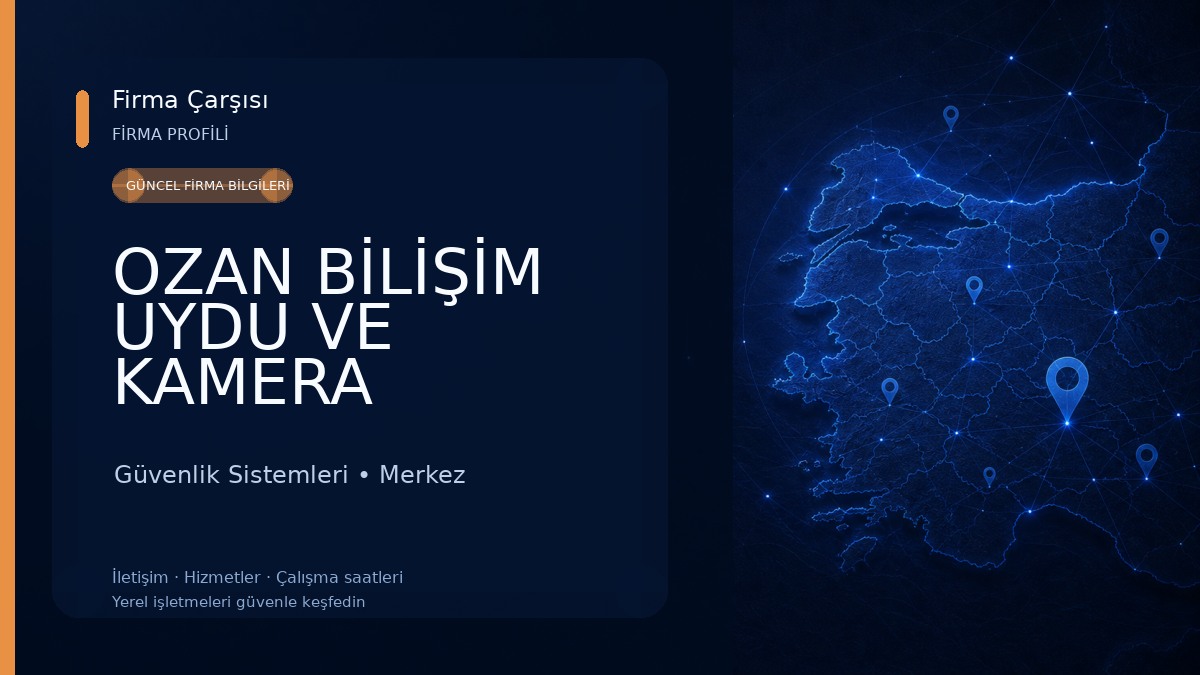 OZAN BİLİŞİM UYDU VE KAMERA SİSTEMLERİ Güvenlik Sistemleri