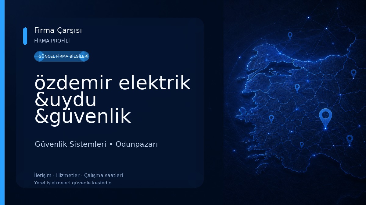 özdemir elektrik &uydu &güvenlik kamera hırsız alarm yangınsistemleri Güvenlik Sistemleri