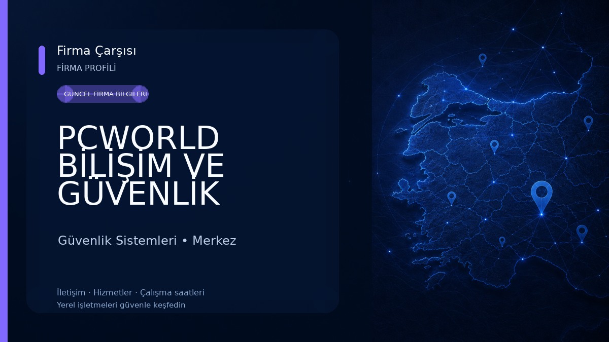 PCWORLD BİLİŞİM VE GÜVENLİK SİSTEMLERİ Güvenlik Sistemleri
