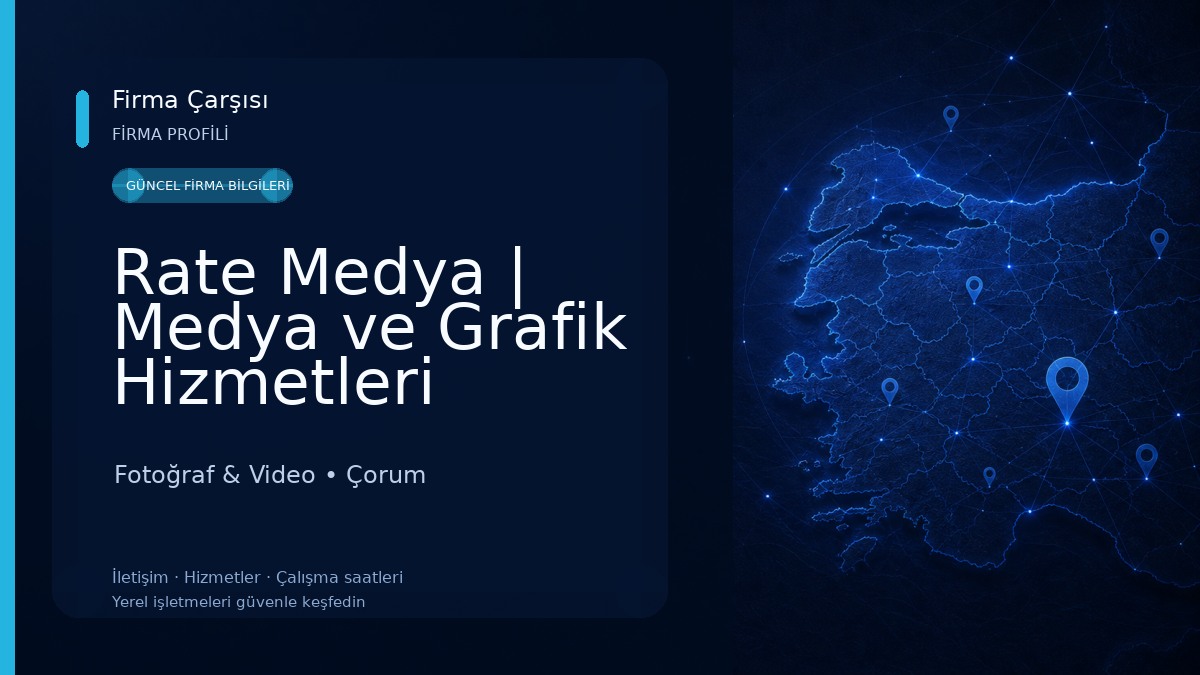 Rate Medya | Medya ve Grafik Hizmetleri Fotoğraf & Video