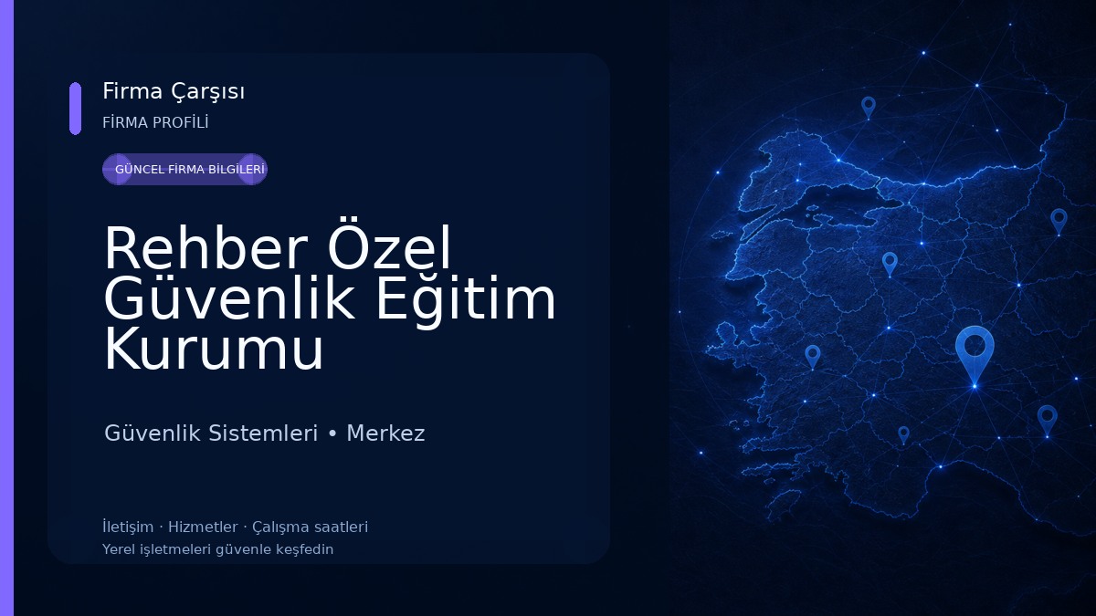 Rehber Özel Güvenlik Eğitim Kurumu