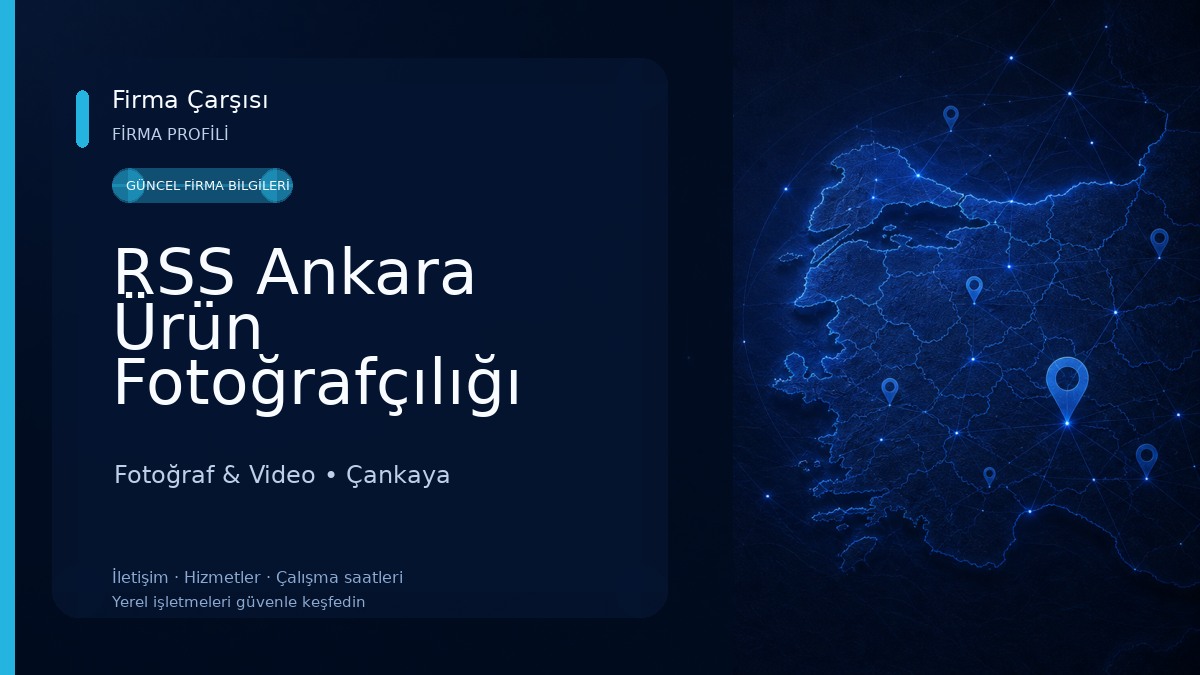 RSS Ankara Ürün Fotoğrafçılığı
